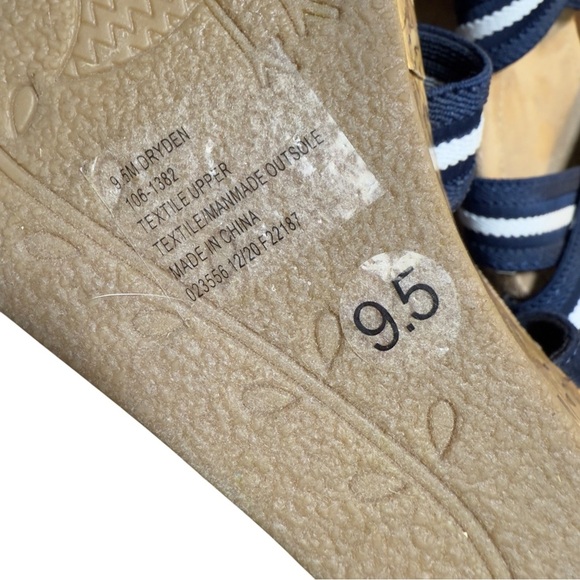 St John’s Bay Nautical Coastal Beachy Vacation Yacht Cork Wedge Sandals - Picture 7 of 11